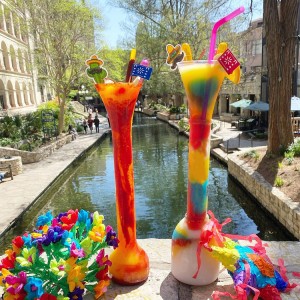 Charmlite langháls minjagripabolli með strái – 50 oz / 1400 ml