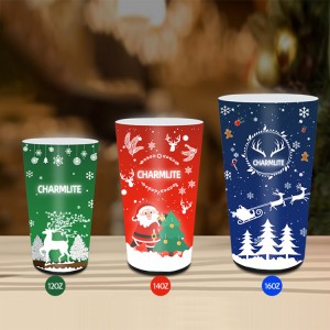 Auto-sensing 12oz/14oz/16oz Led Tumbler Multicolor Glow In The Dark Led Light Up Cup Para sa mga Partido