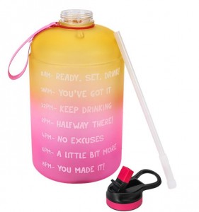 Custom Logo Yas Motivational Gallon Lub raj mis 3.78L Dej Lub raj mis 128oz Lub raj mis