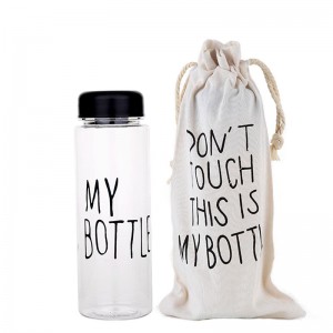 Amazon 500ML Custom Hot Sale Bpa Free Transparent Tubig Akong Botelya