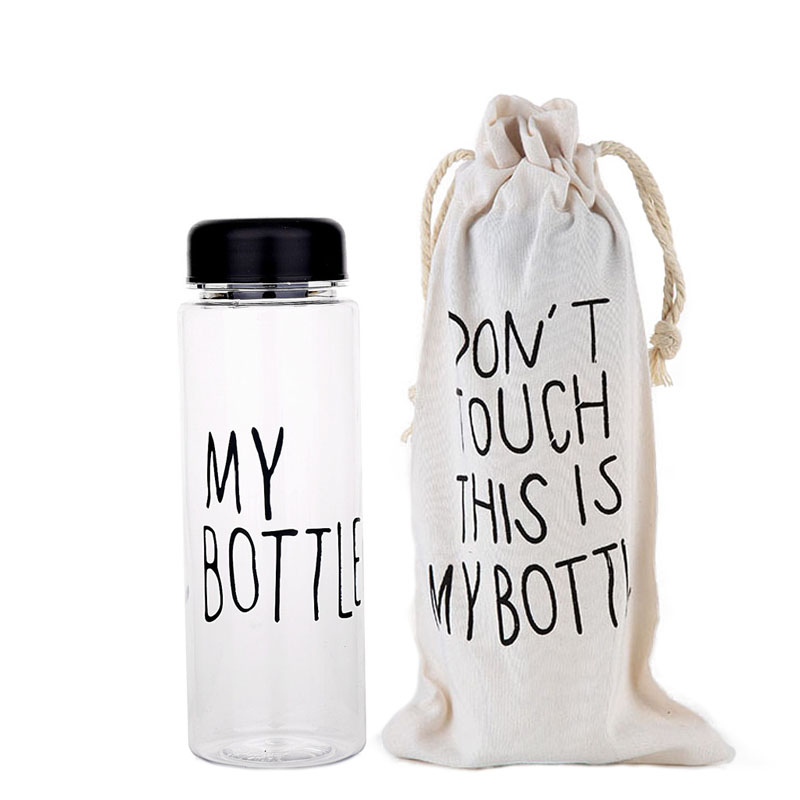 Amazon 500ML Custom Hot Sale Bpa Free Transparent Tubig Ang Akong Botelya Gi-feature nga Hulagway