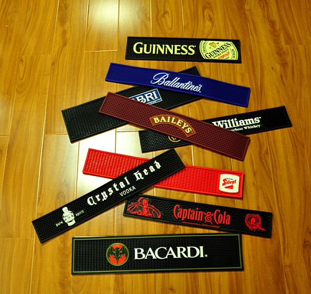 Personlized Products Novelty Large Plastic Coin Banks - PVC Bar Mat, Bar Drip Mat, Rail Runners For Glassware, Drink, Beer – Charmlite detail pictures