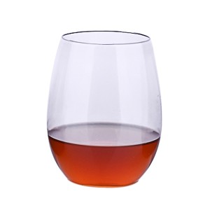 Copo Charmlite de Cristal para Café Gelado, Tamanho Pequeno, Transparente, Sem Haste, para Degustação de Vinhos – 240 ml