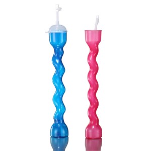 Vaso de plástico giratorio grande y elegante Charmlite para granizados – 850 ml (30 oz)