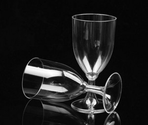 7oz saaraha jumlo la tuuri karo koob PS galaas koob khamri caag ah Goblet xaflada