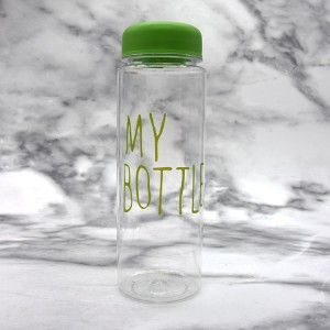 Amazon 500ML Custom Hot Sale Bpa Free Transparent Tubig Akong Botelya