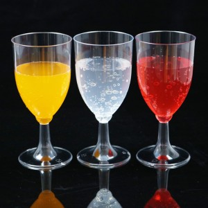 7oz saaraha jumlo la tuuri karo koob PS galaas koob khamri caag ah Goblet xaflada