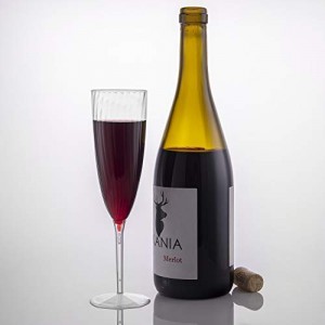 Kertakäyttöiset 6 oz:n yksiosaiset varrelliset muoviset viinilasit, muoviset samppanjalasit häihin ja erityisjuhliin