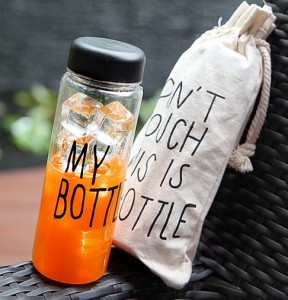 Amazon 500ML Custom Hot Sale Bpa Free Transparent Tubig Akong Botelya