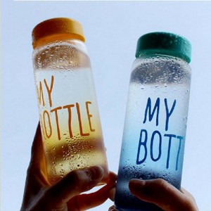 Amazon 500ML Custom Hot Sale Bpa Free Transparent Tubig Akong Botelya