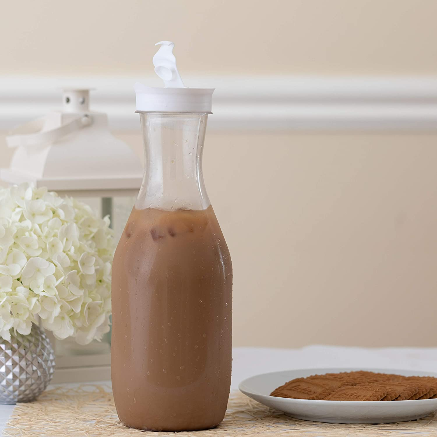 Ordinary Discount Thin Glass Coffee Mugs - Charmlite Plastic Bottle Party Water Containers Excellent for Milk, Juice -1L Clear Plastic Pitcher – Charmlite detail pictures