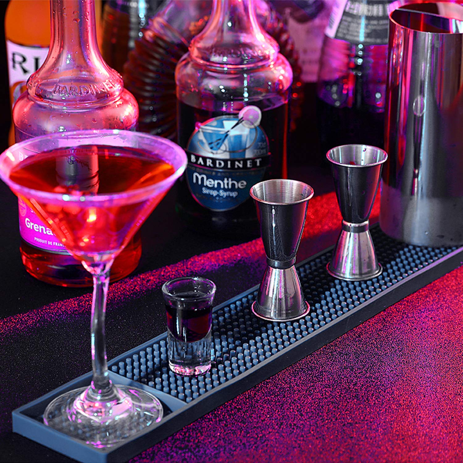 Personlized Products Novelty Large Plastic Coin Banks - PVC Bar Mat, Bar Drip Mat, Rail Runners For Glassware, Drink, Beer – Charmlite detail pictures