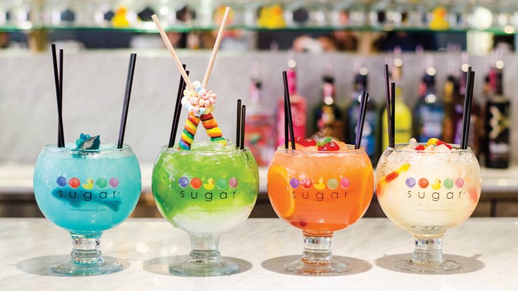 Top Quality Re Usable Coffee Cups - Plastic Footed Cocktail Fish Bowl Unbreakable 60oz 1.7ltr – Charmlite detail pictures